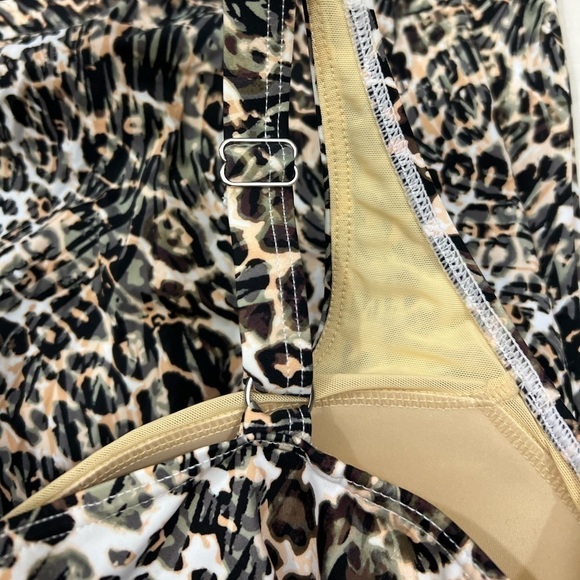 Swimsuits for All One Piece Swim Dress Animal Print Plus Size - Picture 7 of 9
